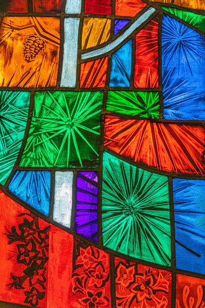 Caloway Chapel Stained Glass--6 - Calloway Gardens Chapel - John Roberts - Clicking With Nature® 