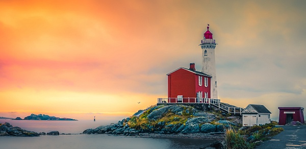 Fisgard Lighthouse at Sunset - McKinlayPhoto 