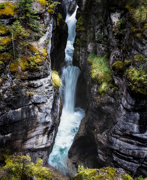 Maligne Canyon Waterfall - McKinlayPhoto