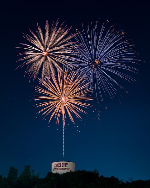 Sioux City Sioux Fireworks - Mitch Keller Photography