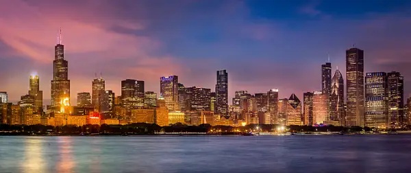 Chicago Panorama by JohnDukesPhotography