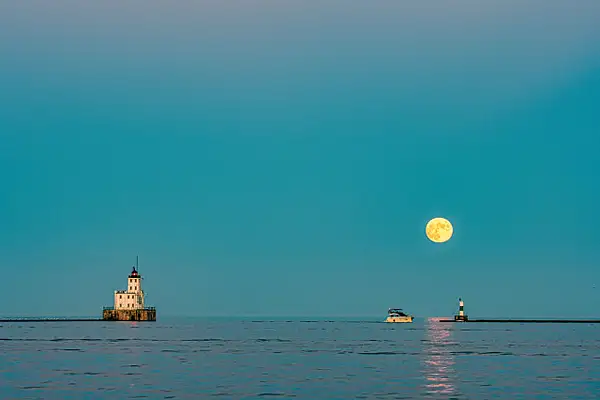 Moonrise Milwaukee by Jack Kleinman