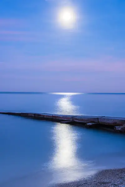 Blue Hour Lake Michigan by Jack Kleinman