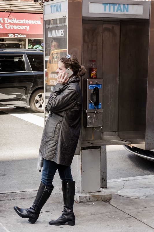 Forlorn Phone Booth, New York