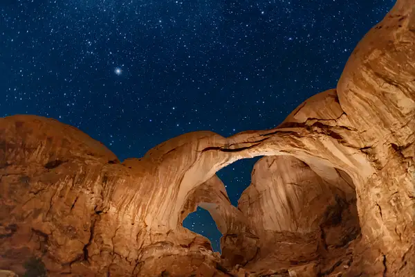 Double Arch at Night by Jack Kleinman