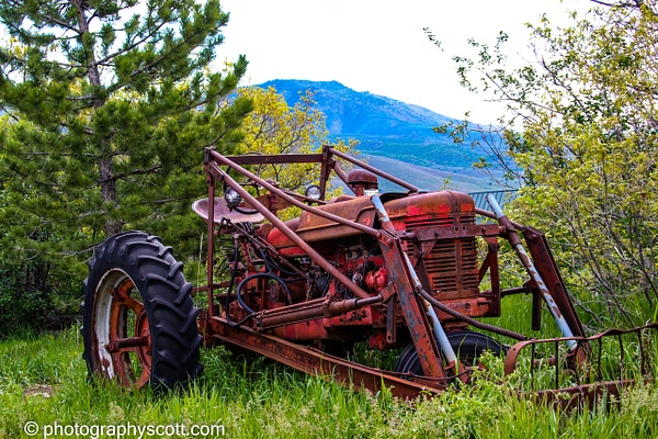 Old Tractor in Eden - Utah - Photography Scott