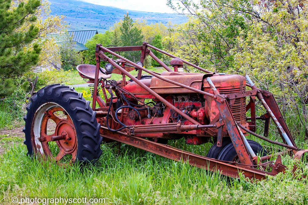 Old Farm Tractor In Eden, Utah