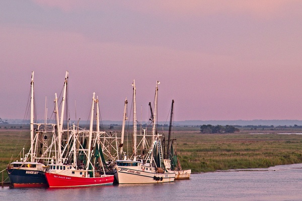 Darien Shrimp Boats 3 - Shore Landscapes - Phil Mason Photography 