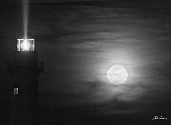 Full Moon Light - Shore Landscapes - Phil Mason Photography 
