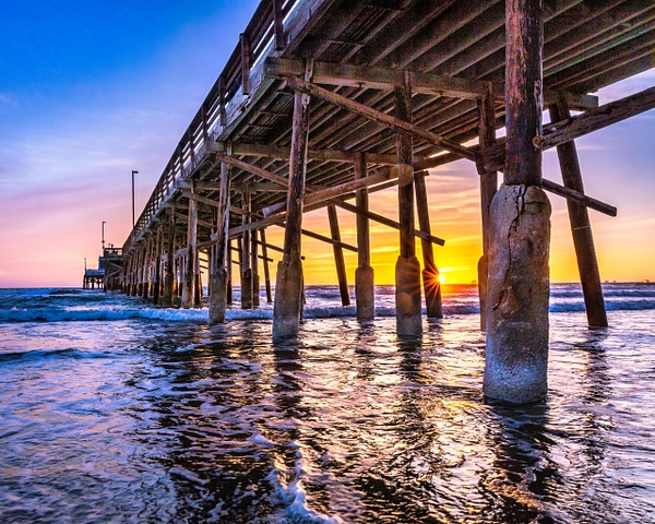 Newport Pier Sunset - Home - Klevens Photography