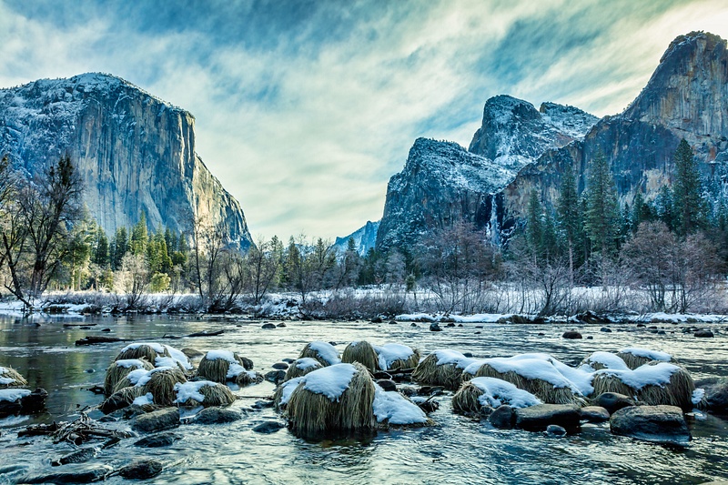 Yosemite Winter Valley View