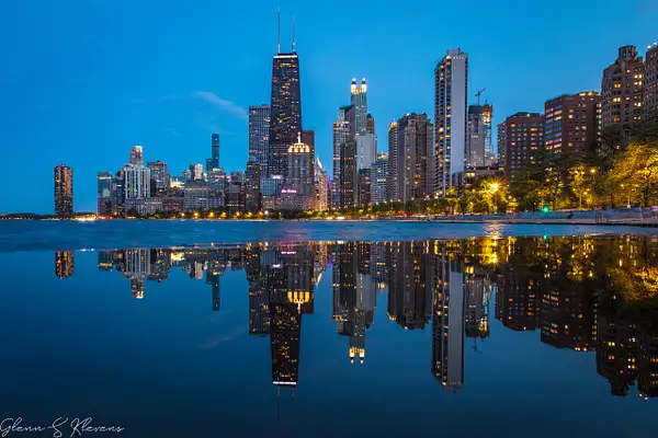 Chicago Dusk by Glenn Klevens