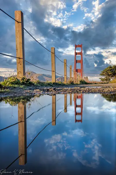 Golden Gate Reflection by Glenn Klevens