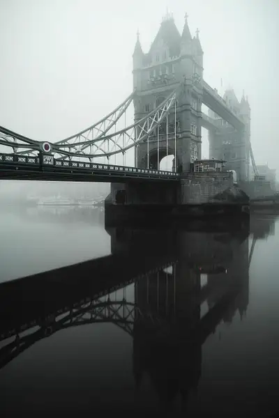 Tower Bridge in a modern pea-souper by Doug Stratton