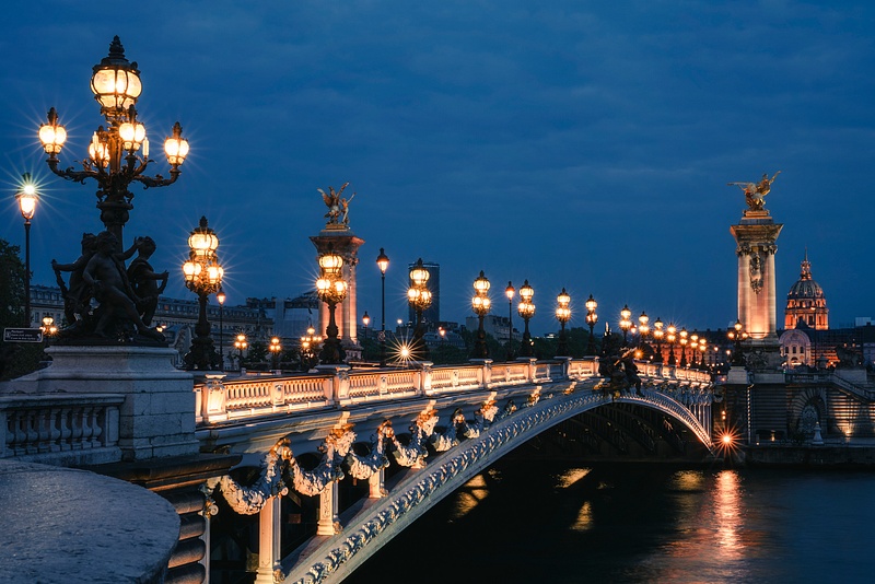 Pont Alexandre III blue hour