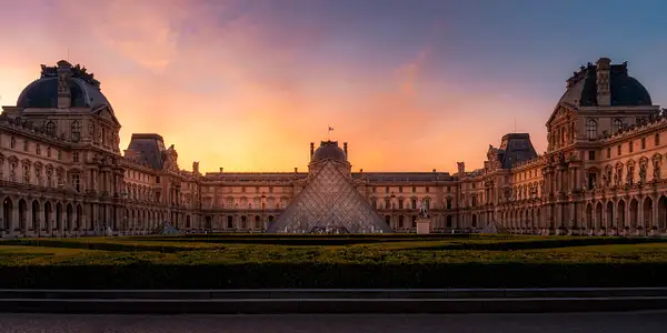 Louvre sunrise by Doug Stratton