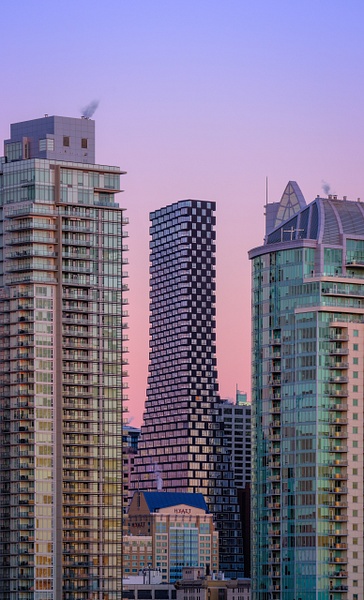 Telus Sky Pink Sunrise, Halloween, Calgary, 2021 - City of Calgary - Yves Gagnon Photography  