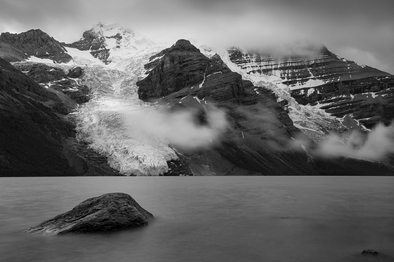 Black and White Ladnscape Images, Mount Robson-7