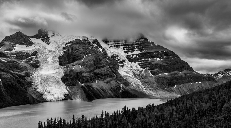 Black and White Ladnscape Images, Mount Robson-8
