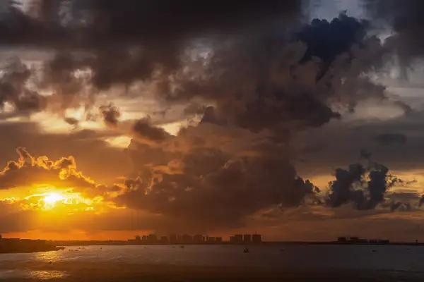 Sunset Cancun, Cancun Sands Resort, Cancun Mexico by...