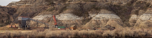 Panoramic Viw Alta Coal Mine, Drumheller, Alberta Canada - Panoramic - Yves Gagnon Photography 