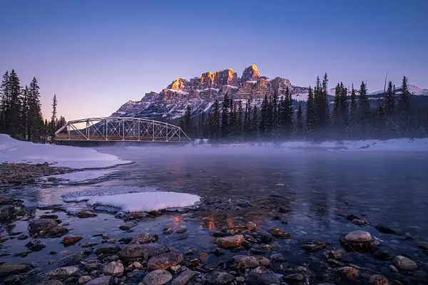 Catle Mountain Banff National Park by Yves Gagnon