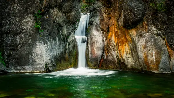 Panoramic Cat Creek Waterfall Final_ by Yves Gagnon