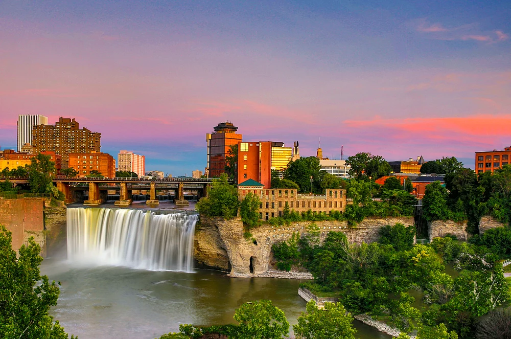 Majestic High Falls at Sunset