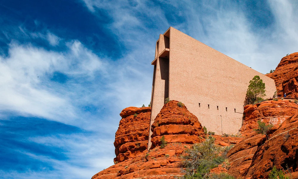 Majestic Church of the Holy Cross Against Sedona's Cliffs