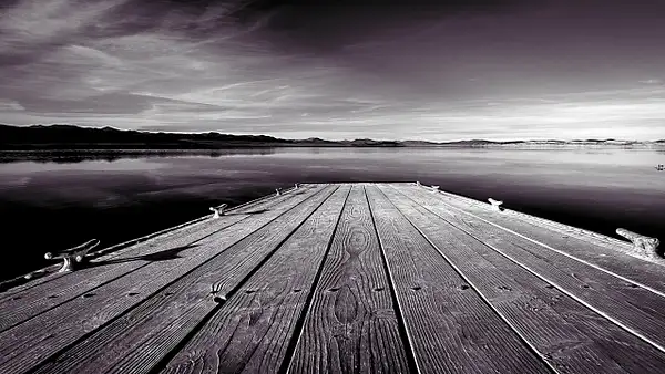 Mono Lake Pier - Lee Vining, California by...
