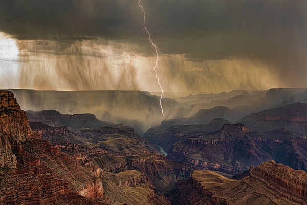 Lipan Point - Lightning - Landscape - Saddle Rock Photography 