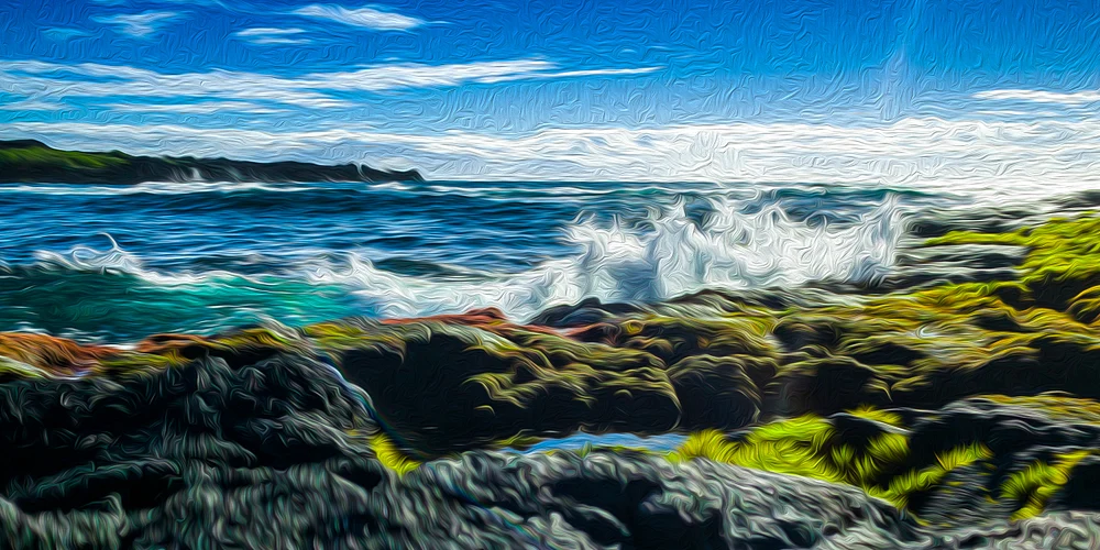 Black Sand Painting