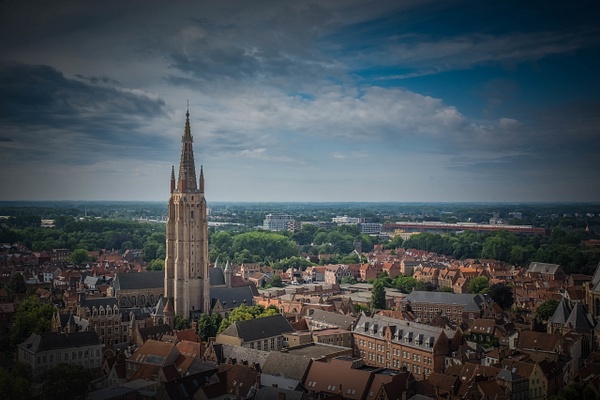 City Landscape-Bell Tower View-Brugge- Belgium - Travel - Guy Riendeau Photography