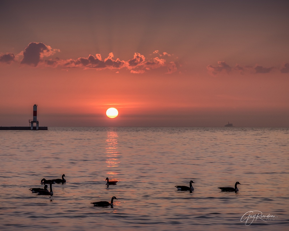 Lake Michigan Chicago Sunrise