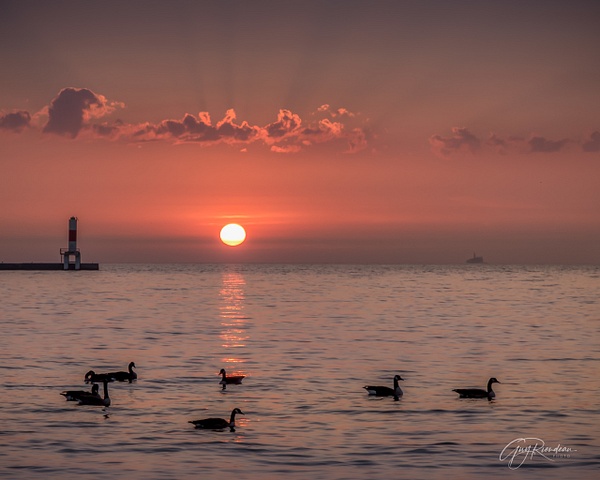 Lake Michigan Chicago Sunrise - Home - Guy Riendeau Photography 