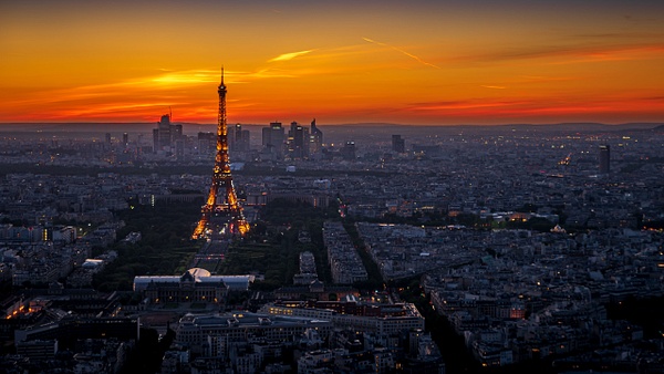 Eiffel Tower-Cityscape View from Top of Mont Parnasse - Travel - Guy Riendeau Photography 