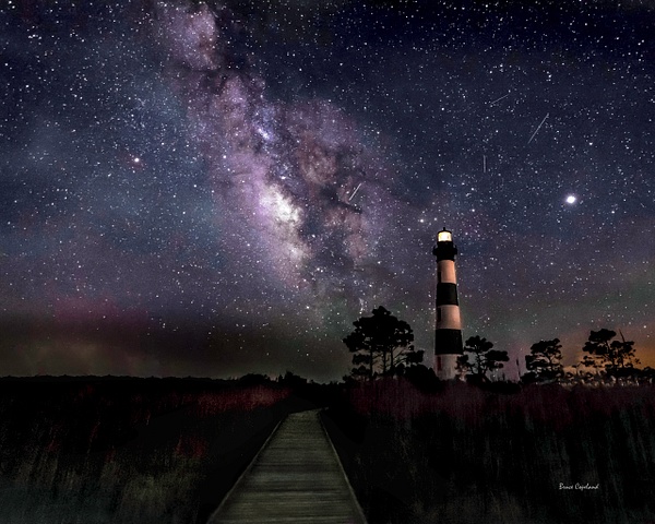 LH-11 Milky Way over Bodie Island - Bruce Copeland Nature & Landscape Photography
