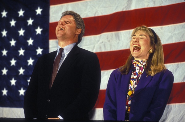 Laughing Clintonsa copy - Rick Friedman Photography 