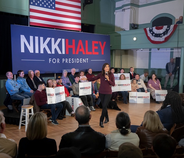 Former UN Ambassador &amp; South Carolina Governor Nikki Halley  campaigning for president  in New Hampshire - Politics - Rick Friedman Photography 