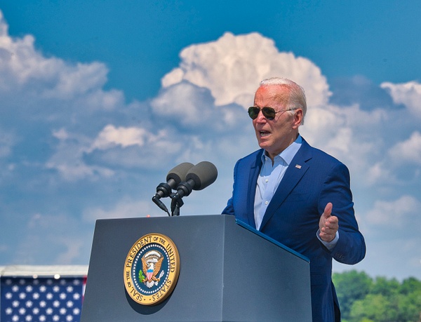 President Joe Biden, Brayton Point, MA, speaking on green energy by Rick Friedman - Politics - Rick Friedman Photography 