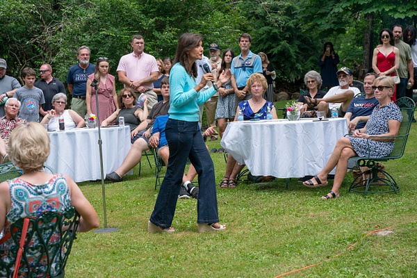 Former Governor &amp; UN Ambassador  Nikki Haley  campaigning  for president in NH, campaign 2024  by Rick Friedman - Politics - Rick Friedman Photography