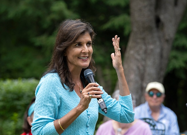 Former Governor &amp; UN Ambassador  Nikki Haley  campaigning  for president in NH, campaign 2024  by Rick Friedman - Rick Friedman Photography