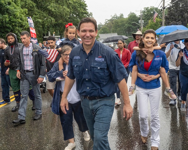 covernor Ron DeSantis  campaigning for president with wife Casey DeSantis  in New Hampshire  by Rick Friedman - Rick Friedman Photography 