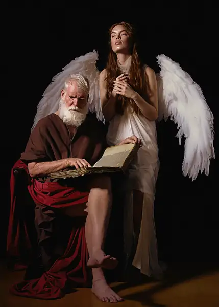 St Michael & the angel by Nico Salgado