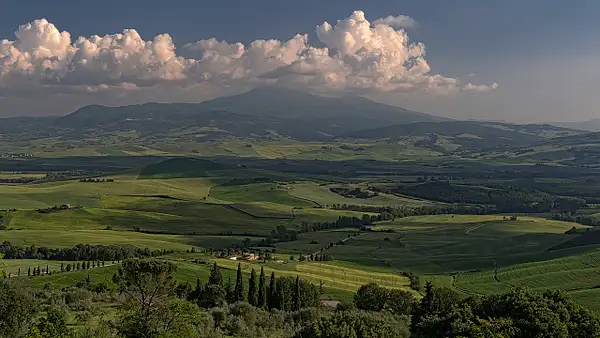 Tuscany_Landscape_Clouds_Topaz by Rad Drew