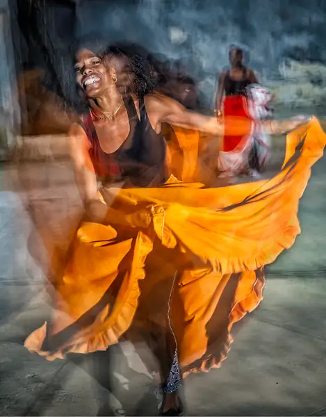 Orange and Black in Motion_AfroCuban Dance by Rad Drew
