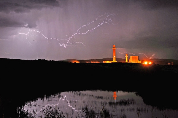 hayden power plant lightning - Wes Uncapher