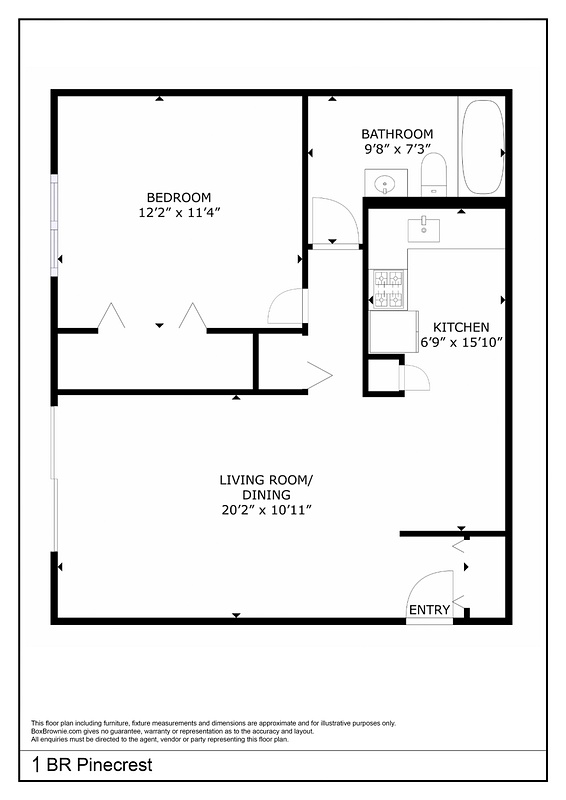1 bedroom floor plan copy