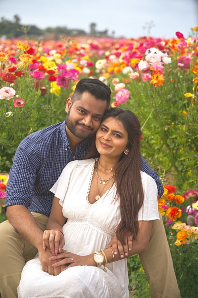 Carlsbad Flower Field Engagement - Portraits - Tinoco Images 