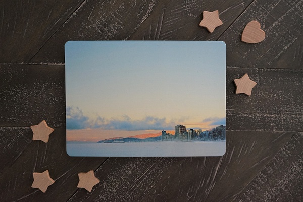 Breezy Blue Shore Greeting Card - Chinelo Mora